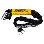 RIDERR Motorcycle Link8 Chain Lock - Stainless Steel Lock Body & Pin | 8mm Chain | 3x Keys | Anti-Drilling Lock Head