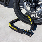 RIDERR Motorcycle LinkCore12 Alarm Chain Lock 1.2m - 120db | 360deg Motion Sensor | 12mm Links | ART4