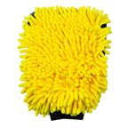 RIDERR Motorcycle Luxury Wash Mitt - Double Sided | Extra Soft (Yellow/Black)