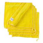 RIDERR Motorcycle MicroFibre Towels - 30cm x 30cm | Yellow | Pack of x6