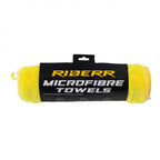 RIDERR Motorcycle MicroFibre Towels - 30cm x 30cm | Yellow | Pack of x6