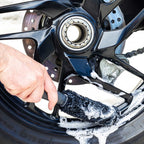RIDERR Motorcycle MicroFibre Wheel Brush - Metal Free | Scratch Free Cleaning | Ideal for Motorcycles