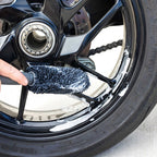 RIDERR Motorcycle MicroFibre Wheel Brush - Metal Free | Scratch Free Cleaning | Ideal for Motorcycles