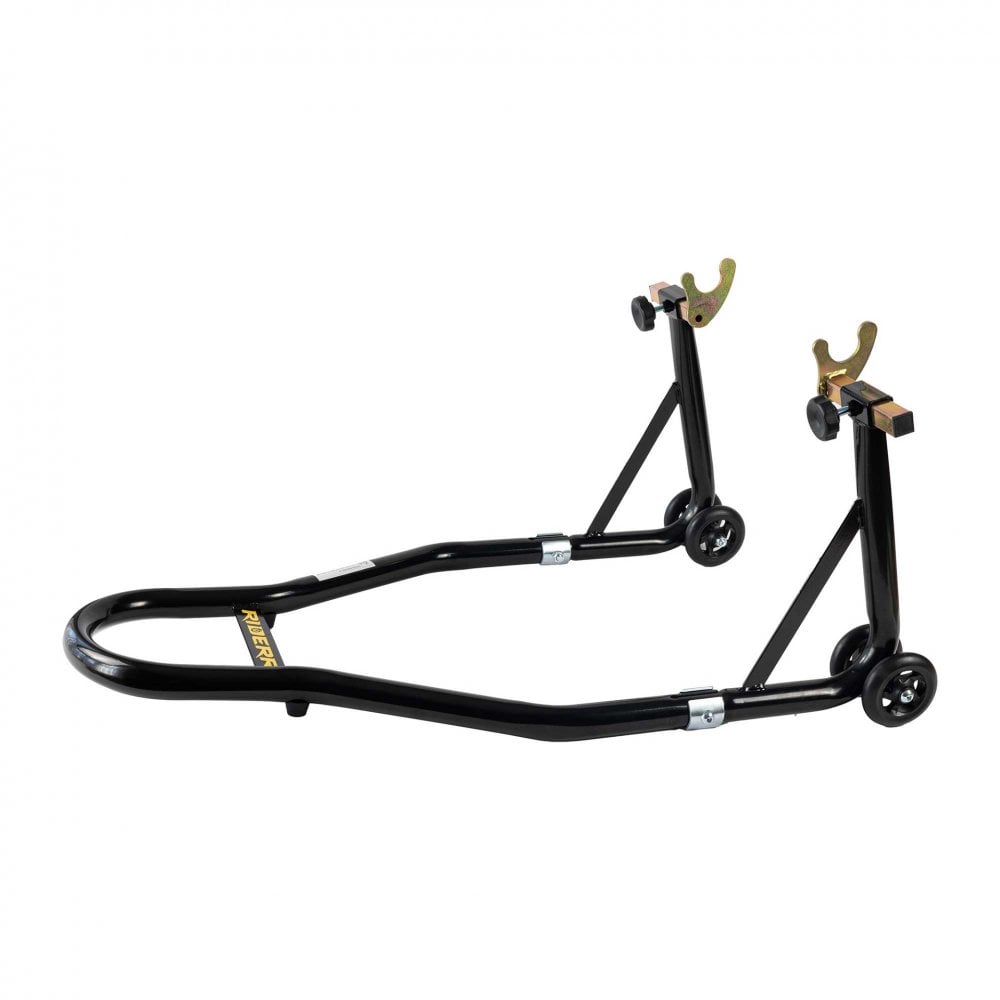 RIDERR Motorcycle Paddock Stand - Pro Model | 340kg | 32mm Steel Tube | Includes Universal & Bobbins Adaptors