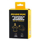 RIDERR Motorcycle Paddock Stand Bobbins - Fits Pre-Threaded Holes In Your Swingarm (Black)