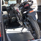 RIDERR Motorcycle Rachet Tie Down Straps - 400kg Safe Load | 800kg Break Strength | 5m x 25mm | Quick Release | Double Pack (Black)