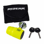RIDERR Motorcycle RR99 Disc Lock 15.8mm Hardened Pin ART4 (Yellow Fluo)