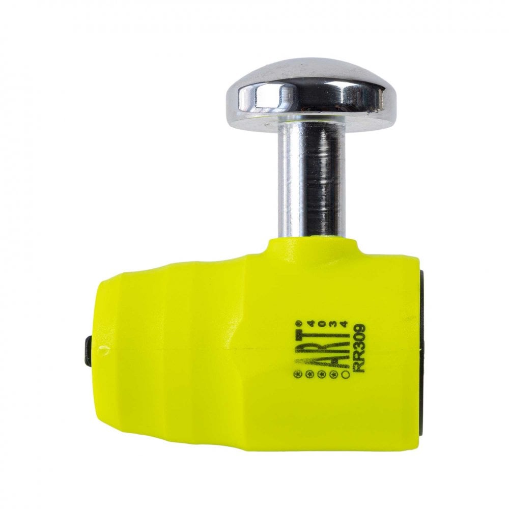 RIDERR Motorcycle RR99 Disc Lock 15.8mm Hardened Pin ART4 (Yellow Fluo)