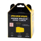 RIDERR Motorcycle RR99 Disc Lock 15.8mm Hardened Pin ART4 (Yellow Fluo)