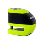 RIDERR Motorcycle RS6 Alarm Disc Lock 6mm Pin | 120db | IP67 Rated (Black/Green Fluo)