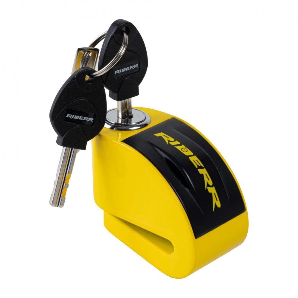 RIDERR Motorcycle RT6 Alarm Disc Lock 6mm Pin | 120db | IP67 Rated