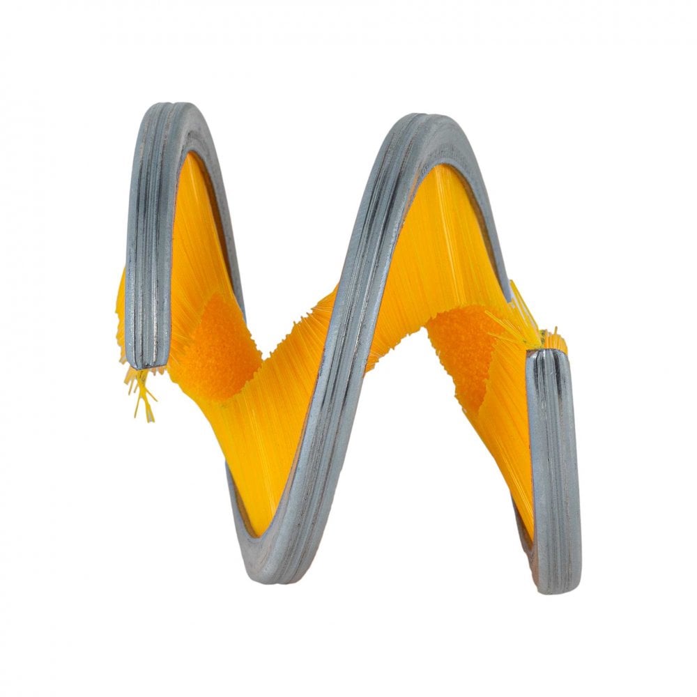 RIDERR Motorcycle Spiral Drive Chain Brush (Black/Yellow)