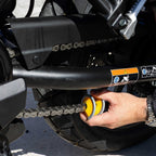 RIDERR Motorcycle Spiral Drive Chain Brush (Black/Yellow)