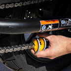 RIDERR Motorcycle Spiral Drive Chain Brush (Black/Yellow)