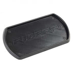 RIDERR Motorcycle Side Stand Plate - Lightweight ABS Plastic | 130x70mm | Spreads the Load Over Larger Area (Black)