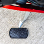 RIDERR Motorcycle Side Stand Plate - Lightweight ABS Plastic | 130x70mm | Spreads the Load Over Larger Area (Black)