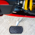 RIDERR Motorcycle Side Stand Plate - Lightweight ABS Plastic | 130x70mm | Spreads the Load Over Larger Area (Black)