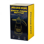 RIDERR Motorcycle Snow Foam Bottle - 2ltr | 2x Spray Nozzles for Water or Foam (Black/Yellow)