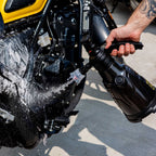 RIDERR Motorcycle Snow Foam Bottle - 2ltr | 2x Spray Nozzles for Water or Foam (Black/Yellow)