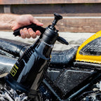 RIDERR Motorcycle Snow Foam Bottle - 2ltr | 2x Spray Nozzles for Water or Foam (Black/Yellow)