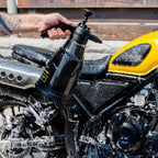RIDERR Motorcycle Snow Foam Bottle - 2ltr | 2x Spray Nozzles for Water or Foam (Black/Yellow)