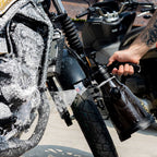 RIDERR Motorcycle Snow Foam Bottle - 2ltr | 2x Spray Nozzles for Water or Foam (Black/Yellow)