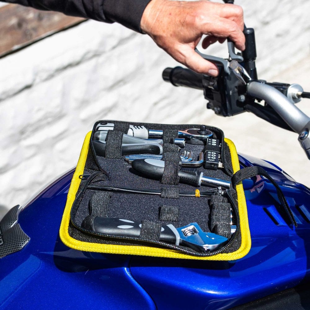 RIDERR Motorcycle Tool Kit - Pro Version 27pc Compact Under seat Tool Solution