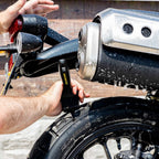 RIDERR Motorcycle Tyre Brush (Black/Yellow)