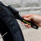 RIDERR Motorcycle Tyre Brush (Black/Yellow)