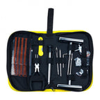 RIDERR Motorcycle Tyre Repair Kit - 43pc All-in-One Emergency Tyre Repair Kit