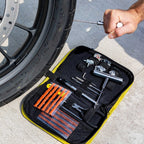 RIDERR Motorcycle Tyre Repair Kit - 43pc All-in-One Emergency Tyre Repair Kit