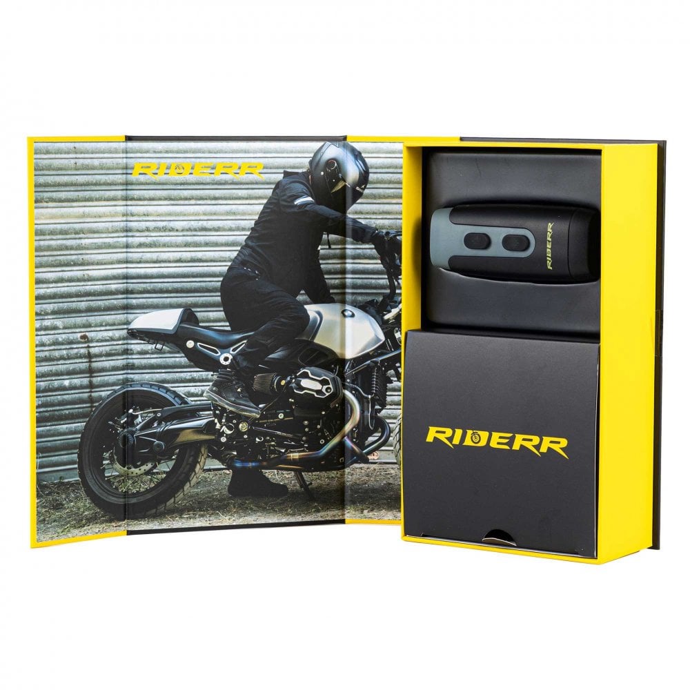 RIDERR Motorcycle Vue Camera - 1080p HD | IP67 WP | 8hr Recording Time | Sony Lens | 115deg Wide Angle View