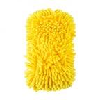 RIDERR Motorcycle MicroFibre Sponge - Chenille Microfibre & Sponge in one | Elasticated Strap (Yellow)