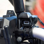 RIDERR Motorcycle USB Handlebar Charger - SAE Input to USB-C Output | 1.7m Cable | 5v 9v 12v | 3A 2A 1.5A