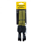 RIDERR Motorcycle Flat Bungee Strap - 36" | Anti Roll Design | Strong Elastic (Black/Yellow)