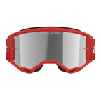 Alpinestars Vision 3 WORDMARK MX Goggles (Red) Mirror Silver Lens