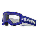 Alpinestars Vision 3 WORDMARK MX Goggles (Blue) Clear Lens