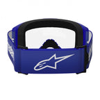 Alpinestars Vision 3 WORDMARK MX Goggles (Blue) Clear Lens