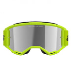 Alpinestars Vision 3 WORDMARK MX Goggles (Yellow Fluo) Mirror Silver Lens