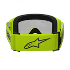 Alpinestars Vision 3 WORDMARK MX Goggles (Yellow Fluo) Mirror Silver Lens
