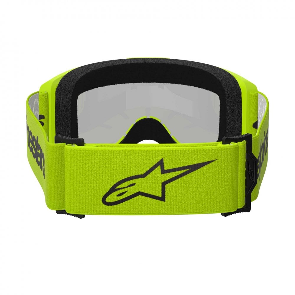 Alpinestars MX | MTB Vision 3 Goggles WORDMARK (Yellow Fluo) Mirror Silver Lens