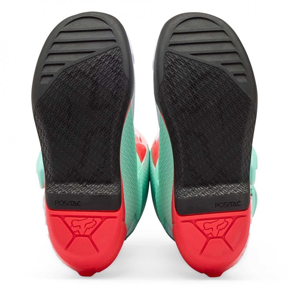 FOX Racing Women's MX Boots - COMP (Aqua/Green/White/Orange)