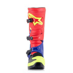 Alpinestars MX Boots - Tech 3 (Bright Red/Dark Blue/Fluo Yellow)