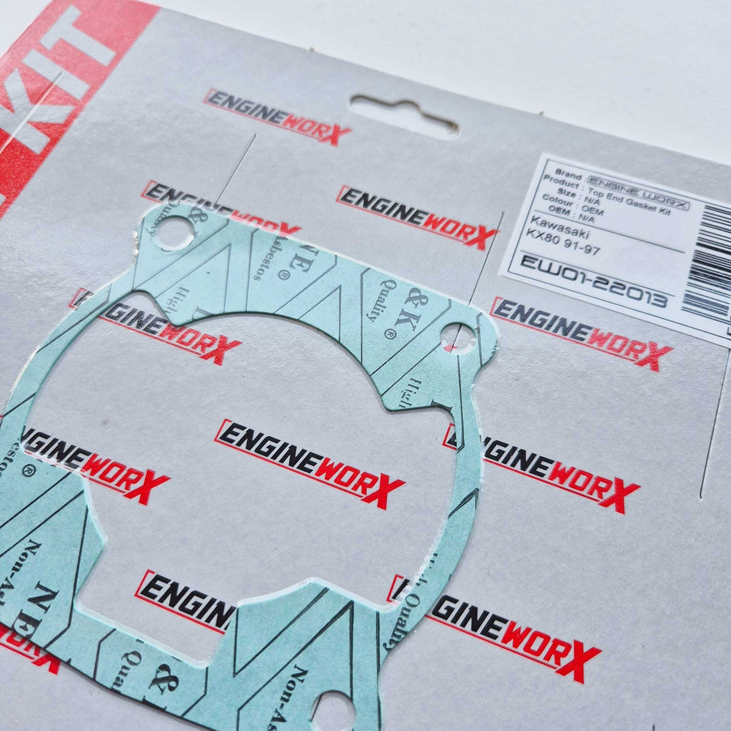 EngineWorx - Top End Gasket Kit - Kawasaki KX80 91-97
