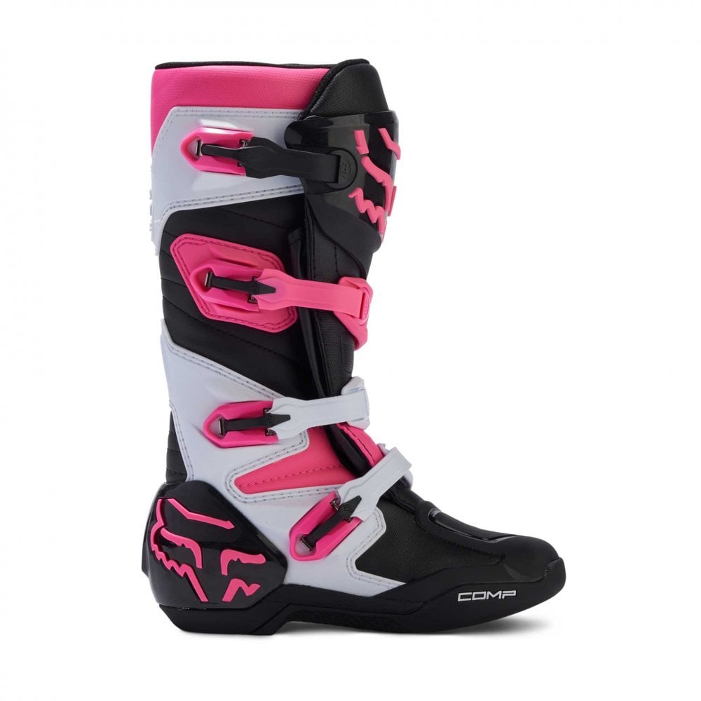 FOX Racing Women's MX Boots - COMP (Black/Pink/White)