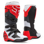 FOX Racing Motocross Boots - COMP (White/Fluo Red/Black)