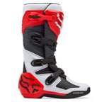 FOX Racing Motocross Boots - COMP (White/Fluo Red/Black)