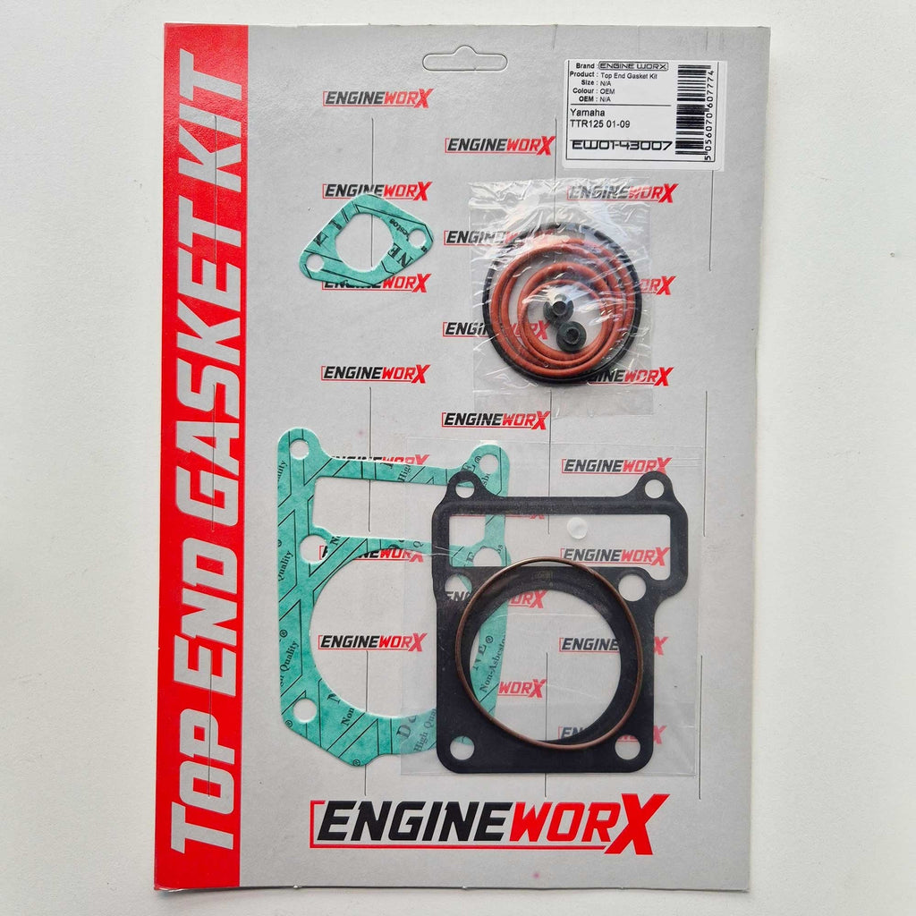 EngineWorx - Top End Gasket Kit - Yamaha TTR125 05-15, XT125X/R 05-08, YBR125 05-16, ATV YFM125 Raptor 11-13