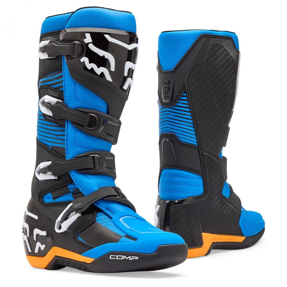 FOX Racing Motocross Boots - COMP (Blue/Black/Orange)