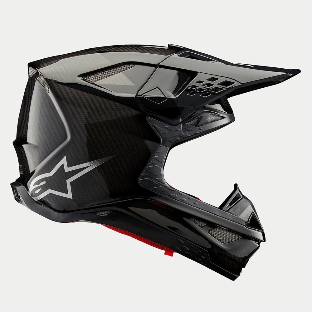 Alpinestars S-M10 MX Helmet - FAME (Black Carbon Matt & Gloss)